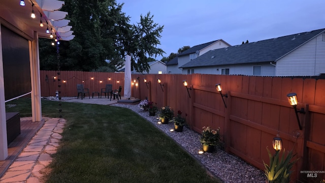 3485 N Chatterton Ave, Boise, ID 83713 - fenced backyard featuring a patio