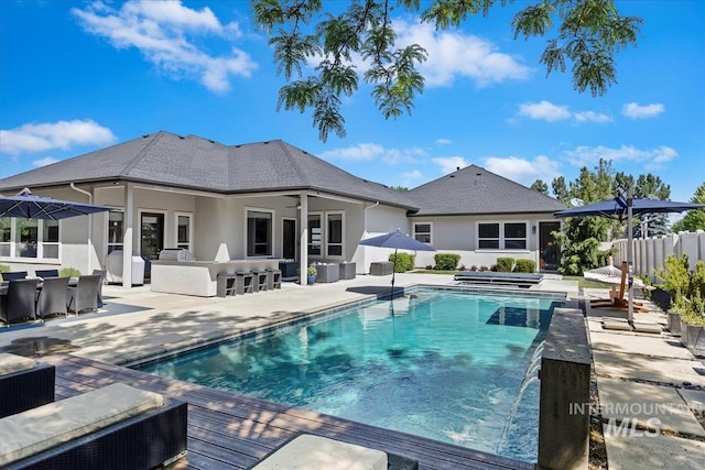 4307 W Briar Rock Ct, Eagle, ID 83616 - view of swimming pool with a patio area