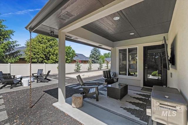 4307 W Briar Rock Ct, Eagle, ID 83616 - fenced backyard featuring a patio area
