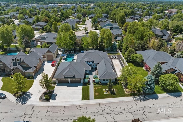 4307 W Briar Rock Ct, Eagle, ID 83616 - aerial perspective of suburban area