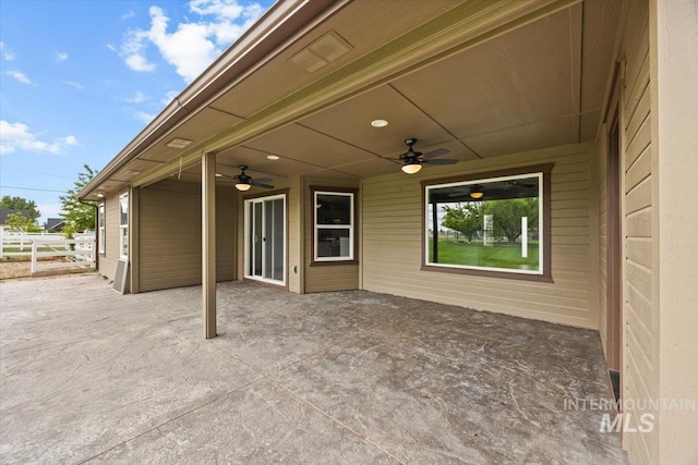 25022 Tumbleweed, Middleton, ID 83644 - view of patio with a ceiling fan