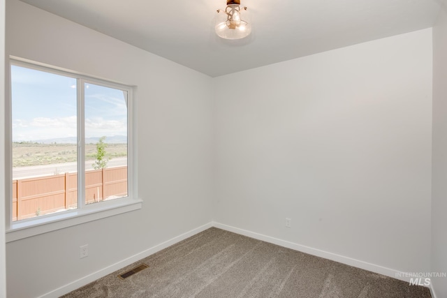 view of carpeted empty room