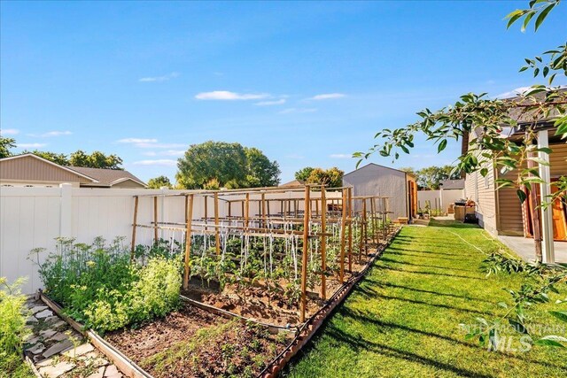1128 W Wirsching Ave, Twin Falls, ID 83301 - fenced backyard with a garden