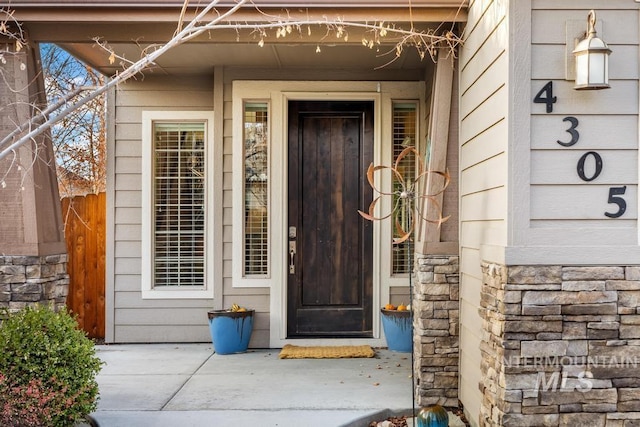 view of entrance to property