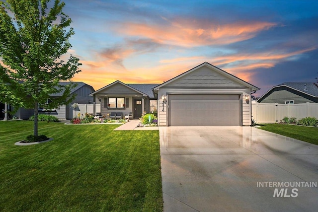 5416 Junegrass Way, Caldwell, ID 83607 - ranch-style house with concrete driveway and a garage