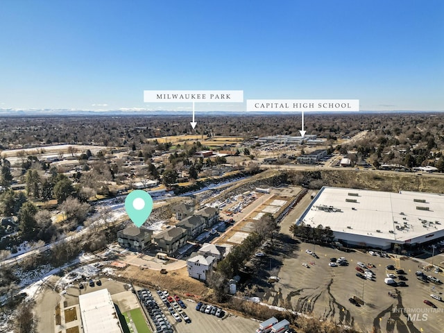 birds eye view of property