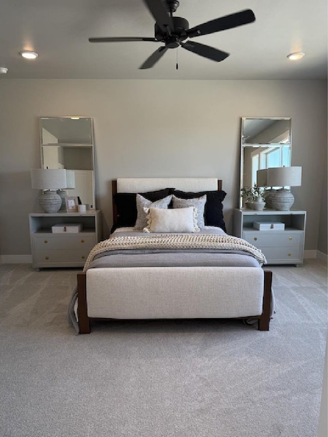 4624 N Alameda Creek Ave, Meridian, ID 83646 - carpeted bedroom with baseboards and ceiling fan