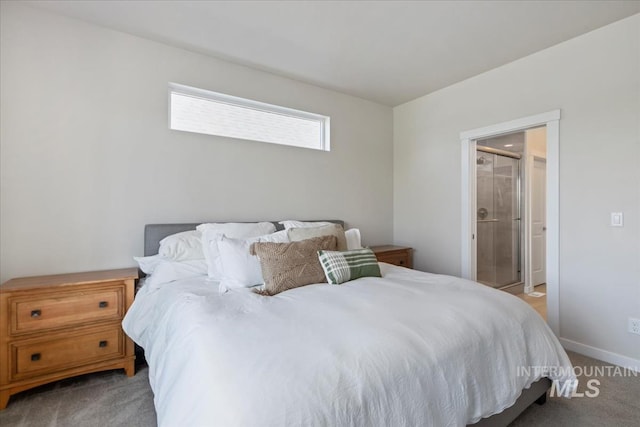 18245 N Arch Haven Way, Nampa, ID 83687 - bedroom featuring light carpet, baseboards, and ensuite bathroom