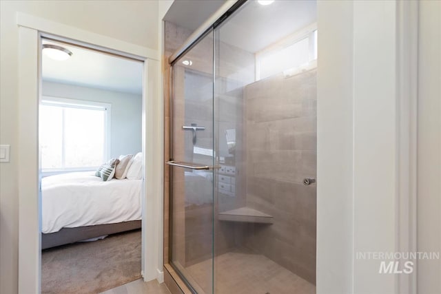 18245 N Arch Haven Way, Nampa, ID 83687 - full bathroom featuring ensuite bathroom and a stall shower