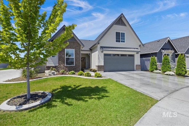 18245 N Arch Haven Way, Nampa, ID 83687 - view of front of property with brick siding, driveway, and a garage
