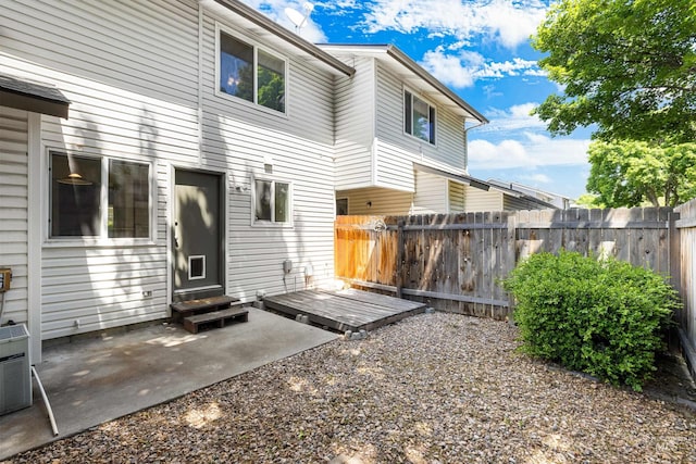 8305 W Rifleman St, Boise, ID 83704 - back of house featuring entry steps and a patio area