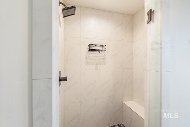 full bathroom with a stall shower