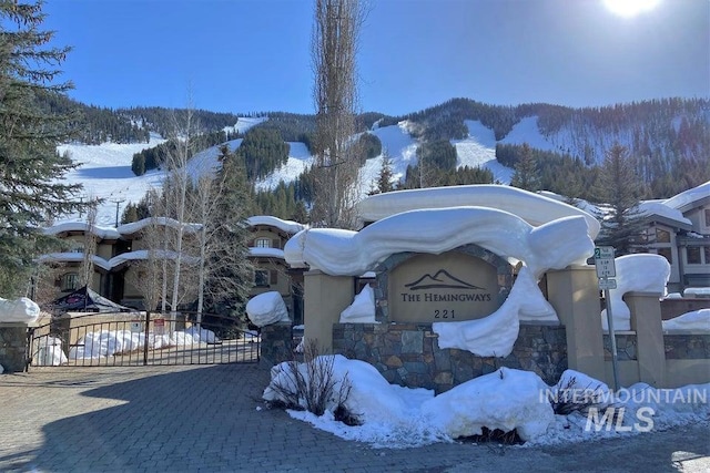 221 Picabo Street #D, Interest 1-H, Ketchum, ID 83340 - community sign with a mountain view