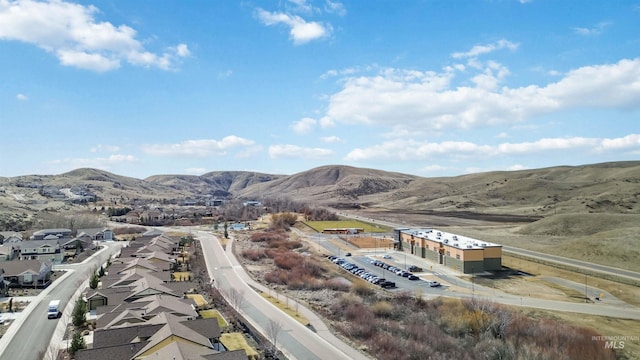 view of mountain feature featuring a residential view