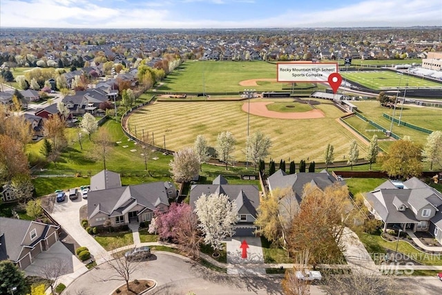 1063 Hitchcock St, Meridian, ID 83646 - birds eye view of property with a residential view