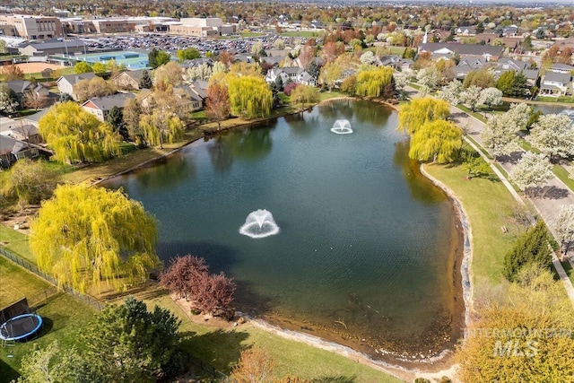 1063 Hitchcock St, Meridian, ID 83646 - bird's eye view featuring a water view and a residential view