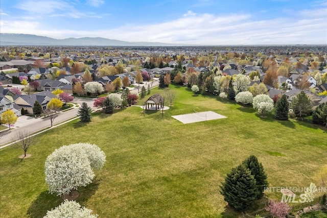1063 Hitchcock St, Meridian, ID 83646 - aerial view with a mountain view and a residential view