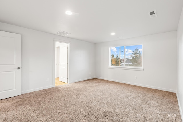 view of carpeted empty room