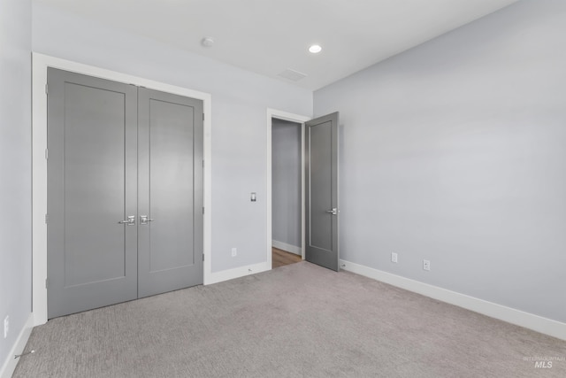 5001 S Twilight Mist Way, Meridian, ID 83642 - unfurnished bedroom with carpet floors, a closet, and recessed lighting