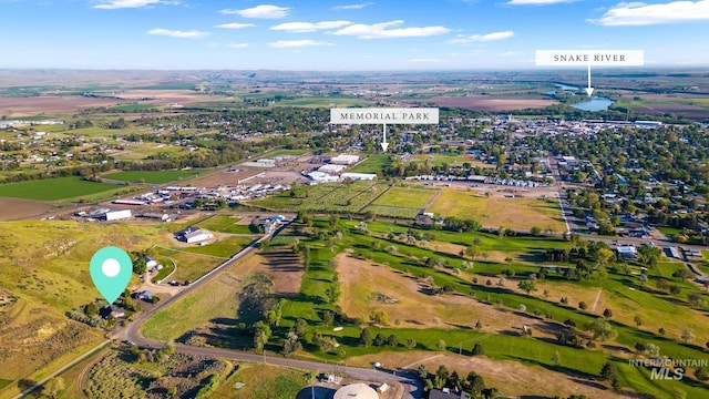 aerial view of property's location