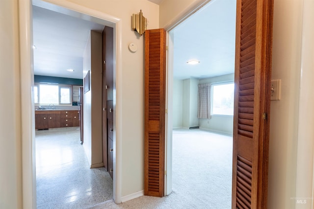 904 Lewis St, Moscow, ID 83843 - hallway featuring baseboards and carpet flooring