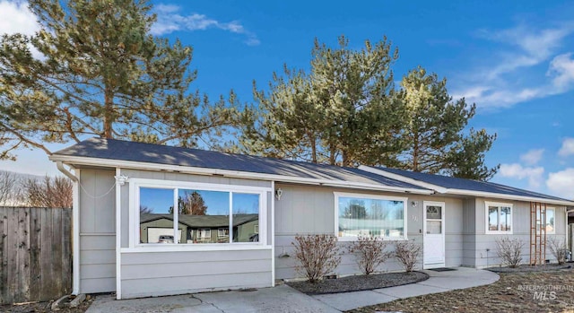 view of ranch-style home