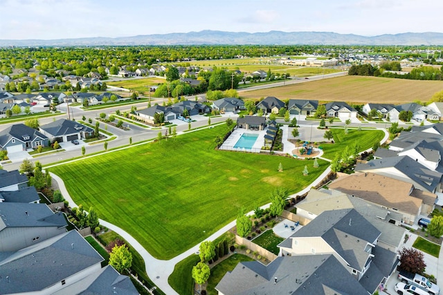 2043 E Lodge Trail Dr, Meridian, ID 83642 - aerial perspective of suburban area with a mountainous background
