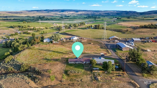 2208 Keithley Creek Rd, Midvale, ID 83645 - aerial view of property's location with rural landscape and mountains