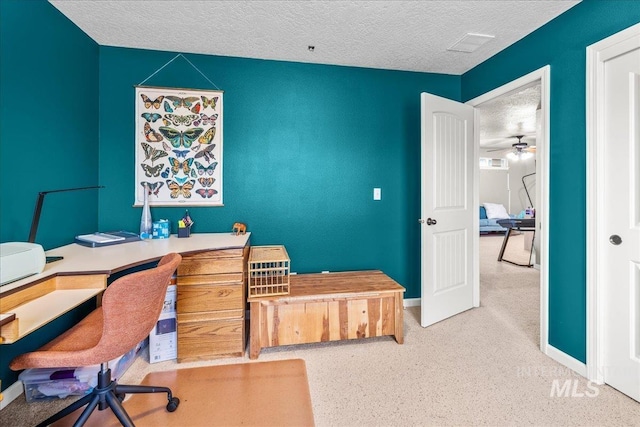 2030 W Cabot Ave, Nampa, ID 83686 - home office with a textured ceiling and baseboards