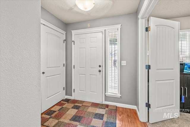 2030 W Cabot Ave, Nampa, ID 83686 - entrance foyer featuring wood finished floors, a healthy amount of sunlight, baseboards, and a textured ceiling