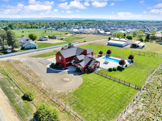 10922 W Beagle Flats Ln, Star, ID 83669 - aerial view of property and surrounding area with a pool