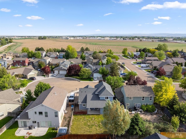 aerial view of residential area