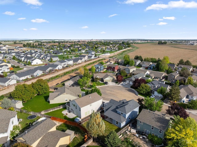 aerial view of residential area