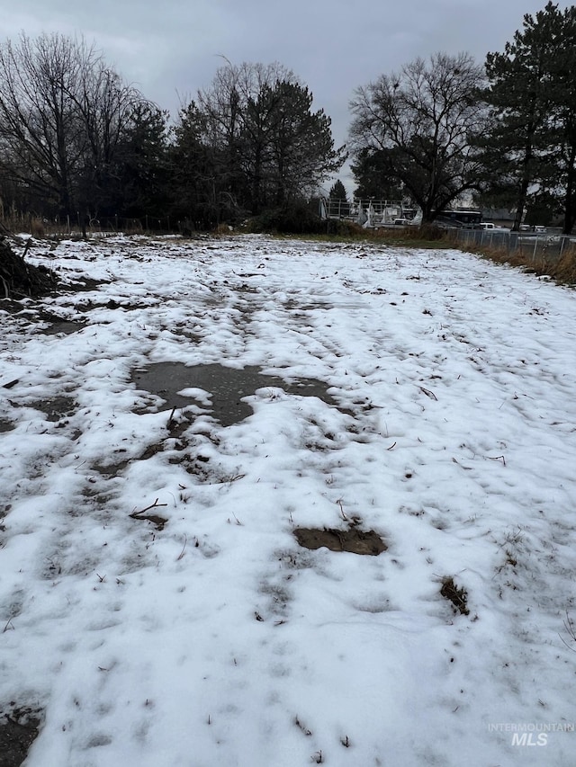 view of snowy yard