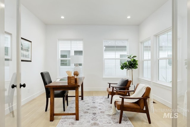 interior space featuring light hardwood / wood-style floors