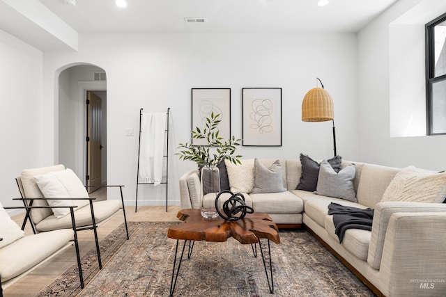 2206 N 20th, Boise, ID 83702 - living area with arched walkways and recessed lighting
