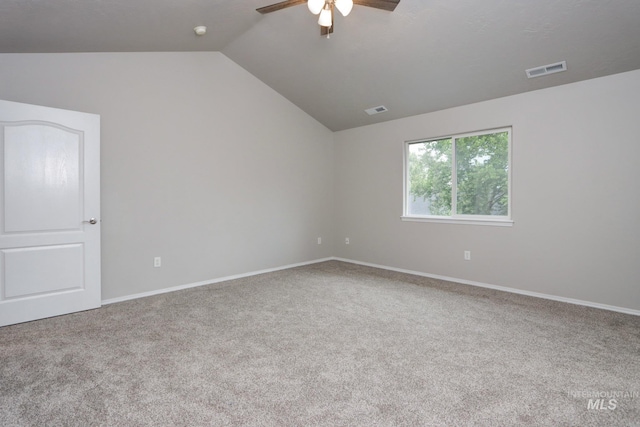 10224 W Altair, Star, ID 83669 - carpeted empty room featuring ceiling fan and vaulted ceiling