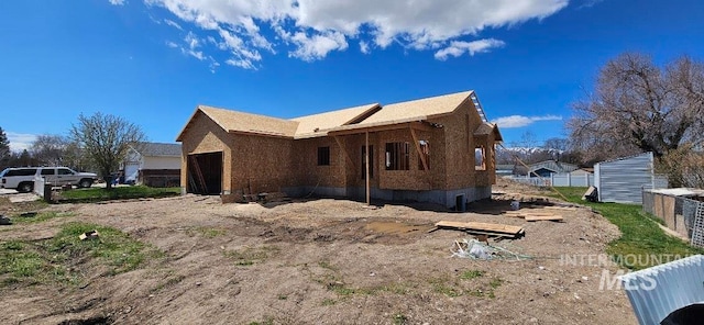 view of property exterior featuring a garage