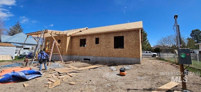 view of rear view of property