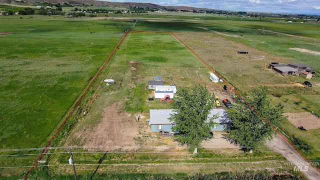 3537 Brogan Rd, Emmett, ID 83617 - aerial view of sparsely populated area featuring property parcel outlined and a pastoral area