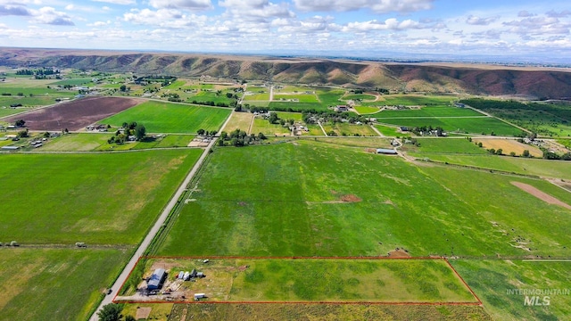 3537 Brogan Rd, Emmett, ID 83617 - overview of rural landscape with property parcel outlined