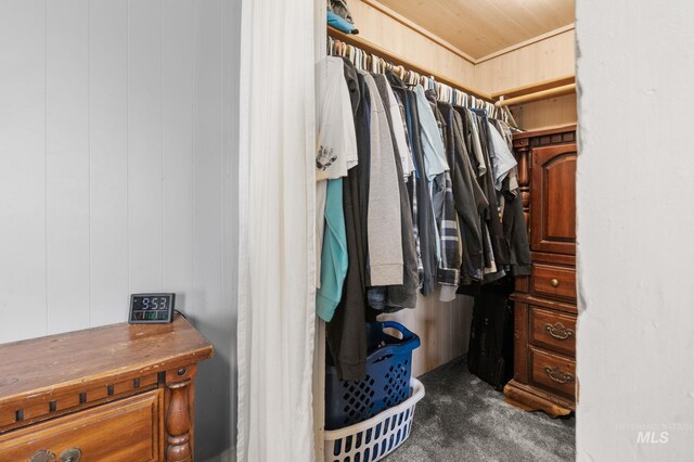1406 Libby St, Clarkston, WA 99403 - walk in closet featuring dark carpet