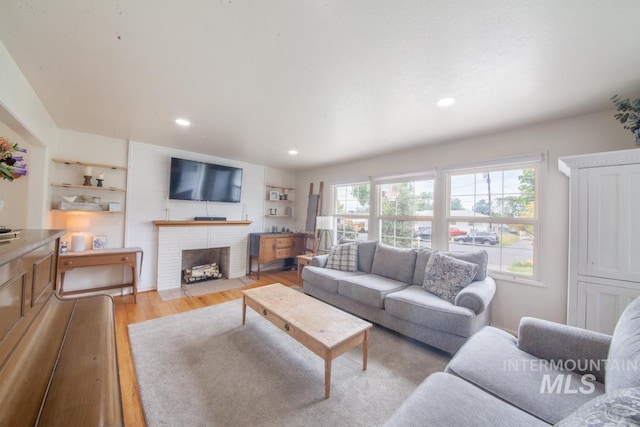 3509 8th St Unit C, Lewiston, ID 83501 - living room featuring light wood-style floors and recessed lighting