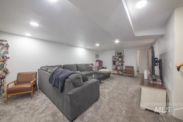 3509 8th St Unit C, Lewiston, ID 83501 - living area with carpet floors and recessed lighting