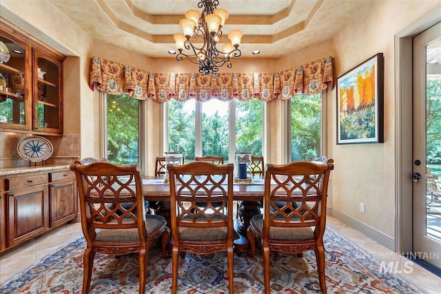 215 W Riverbridge Ln, Eagle, ID 83616 - dining space featuring plenty of natural light and a chandelier