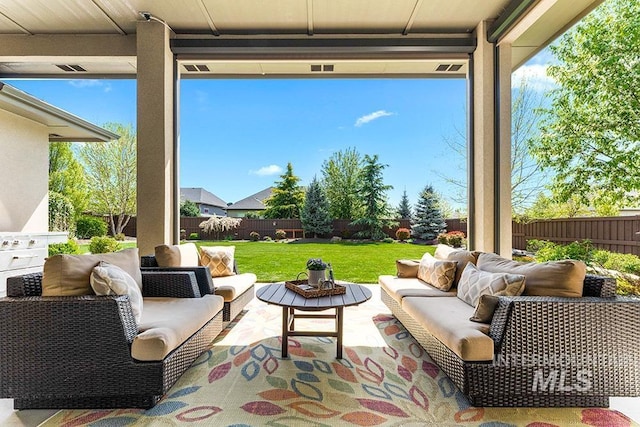 5740 N Asissi Way, Meridian, ID 83646 - view of patio / terrace with outdoor lounge area