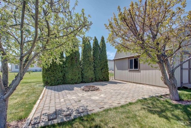 3623 E 3880 N, Kimberly, ID 83341 - view of patio / terrace featuring an outdoor fire pit