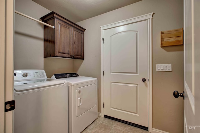3623 E 3880 N, Kimberly, ID 83341 - laundry room with washer and clothes dryer, cabinet space, and light tile patterned floors