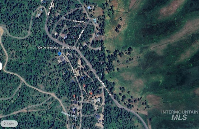 429 Doriann Dr, Cascade, ID 83611 - aerial overview of property's location