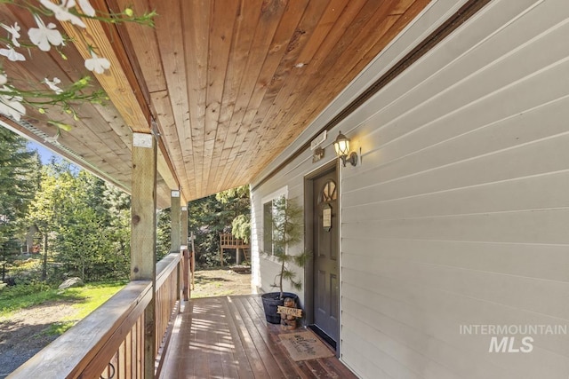 429 Doriann Dr, Cascade, ID 83611 - view of wooden terrace